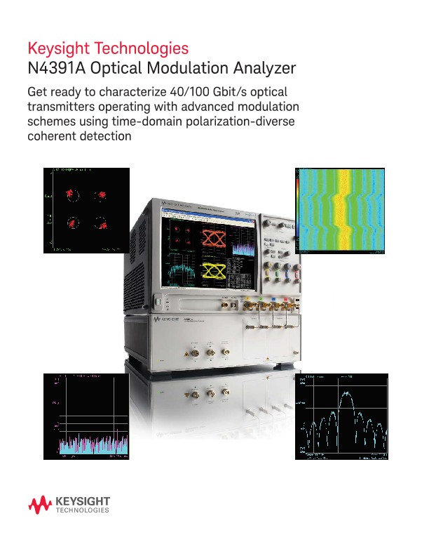 Optical Modulation Analyzer Flyer PDF Asset Page Keysight